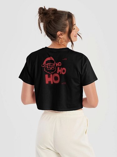 WYLDFOXY HO HO CHRISTMAS PREMIUM CROP TOP #shoponline - www.wyldfoxy.com