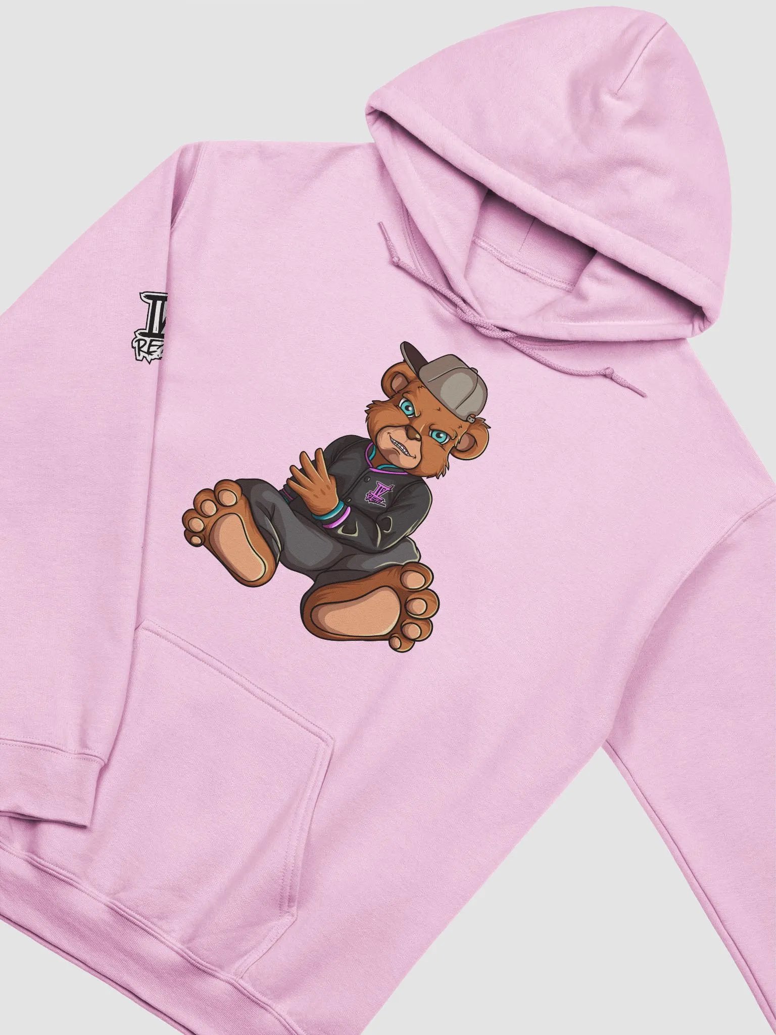Sitting Bear Pink Classic Hoodie product image (3)