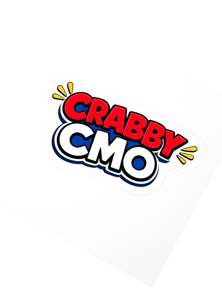 Crabby CMO 3" laptop sticker product image (2)