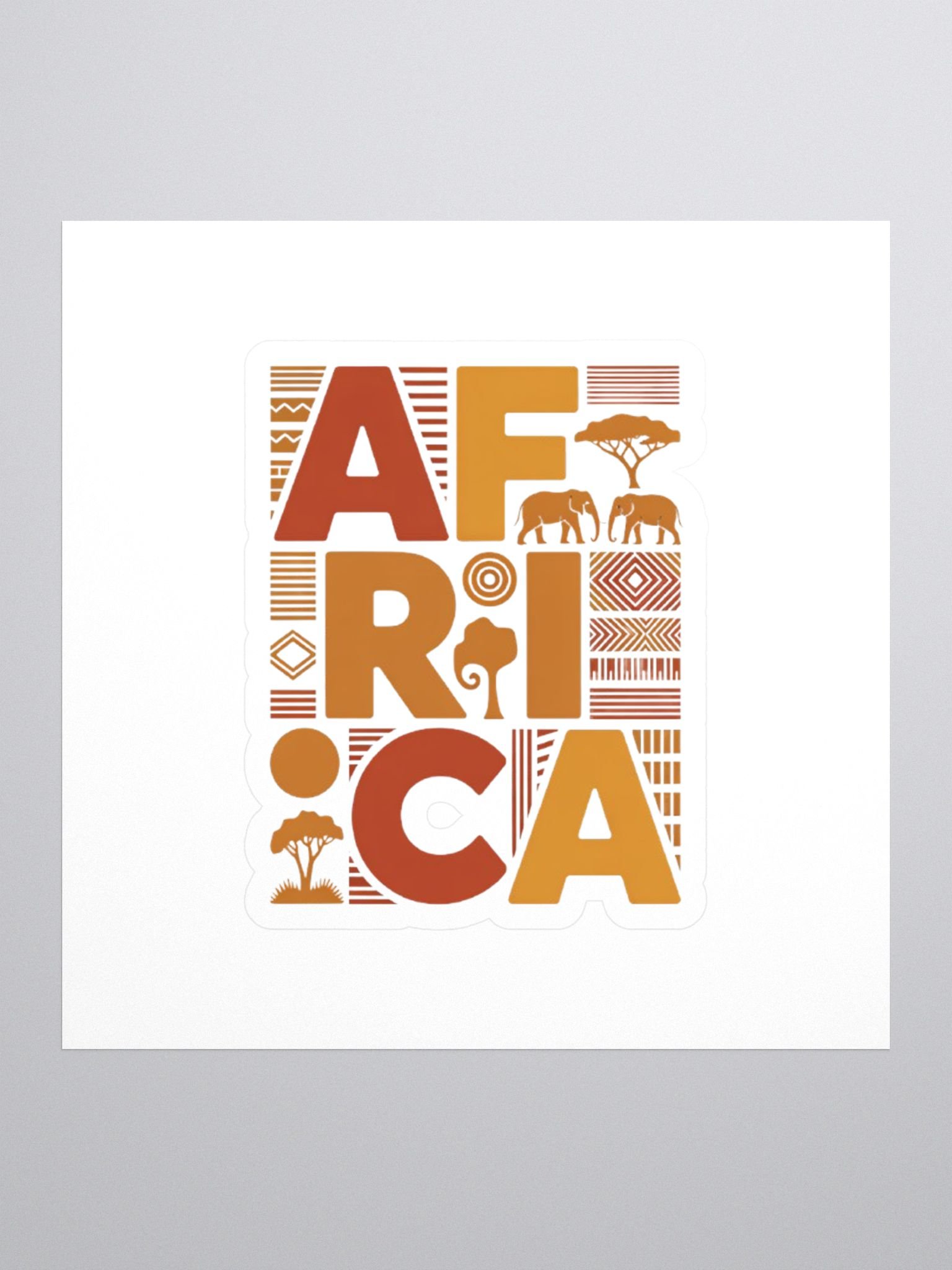 Africa African Design Prints Sticker product image (1)