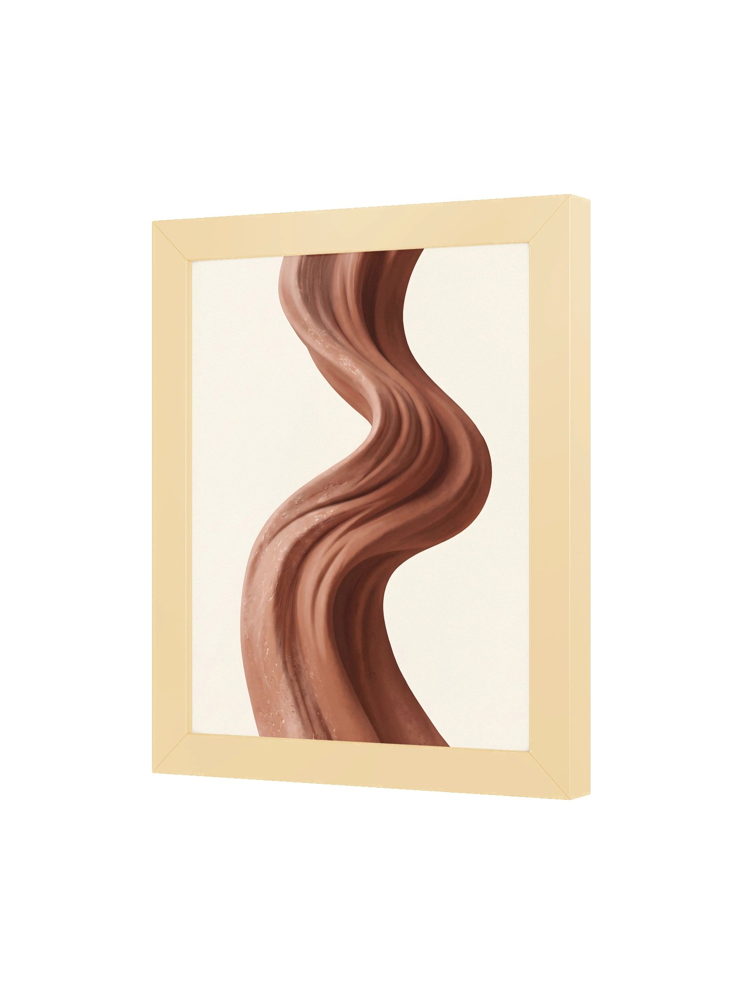 Terracotta Current - Abstract Organic Sculptural Wall Art product image (3)