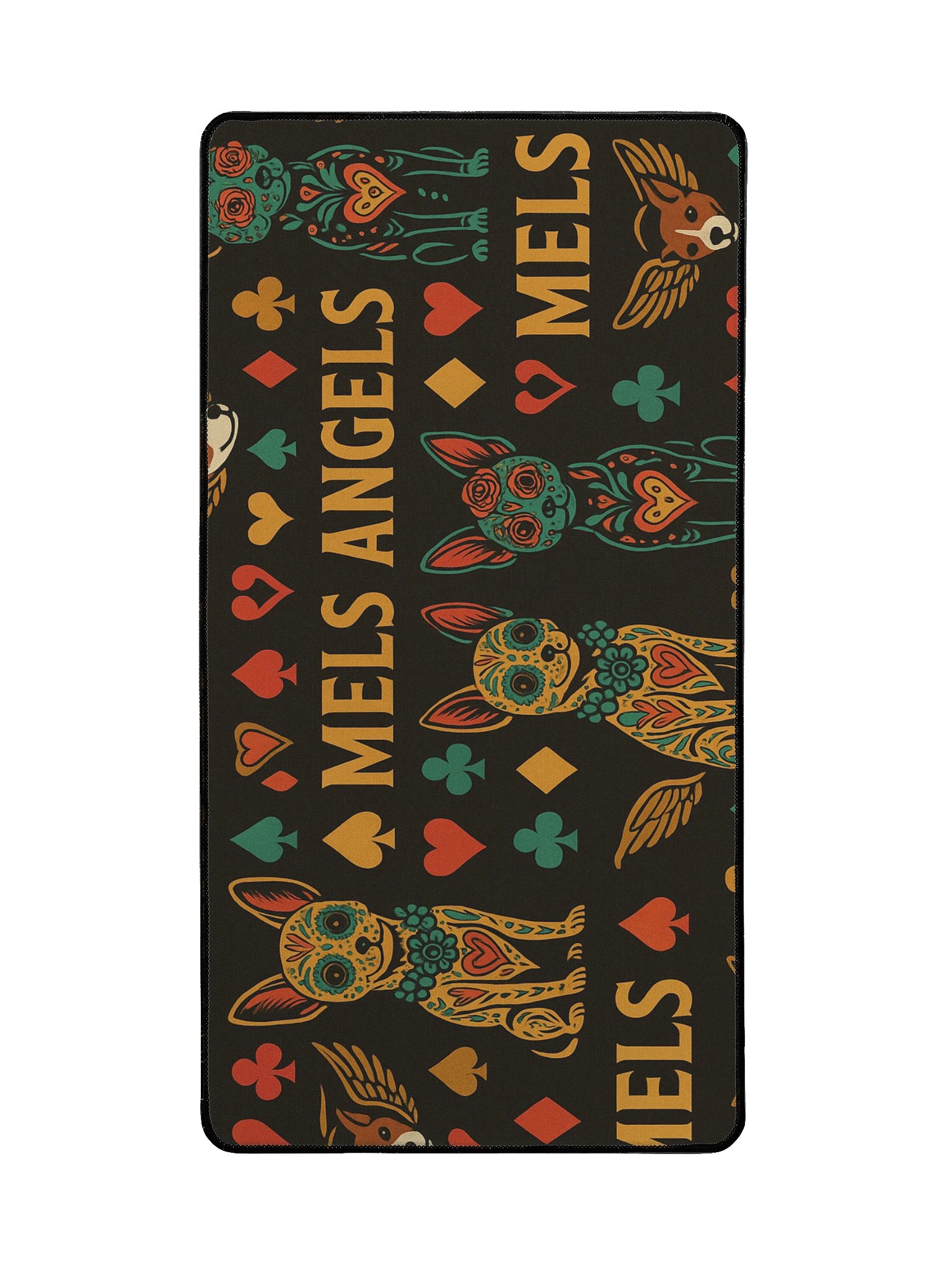 Mel’s Angels Dog Food Mat – Non-Slip, Waterproof Feeding Mat with Day of the Dog Design (15.5" x 31.5") product image (3)