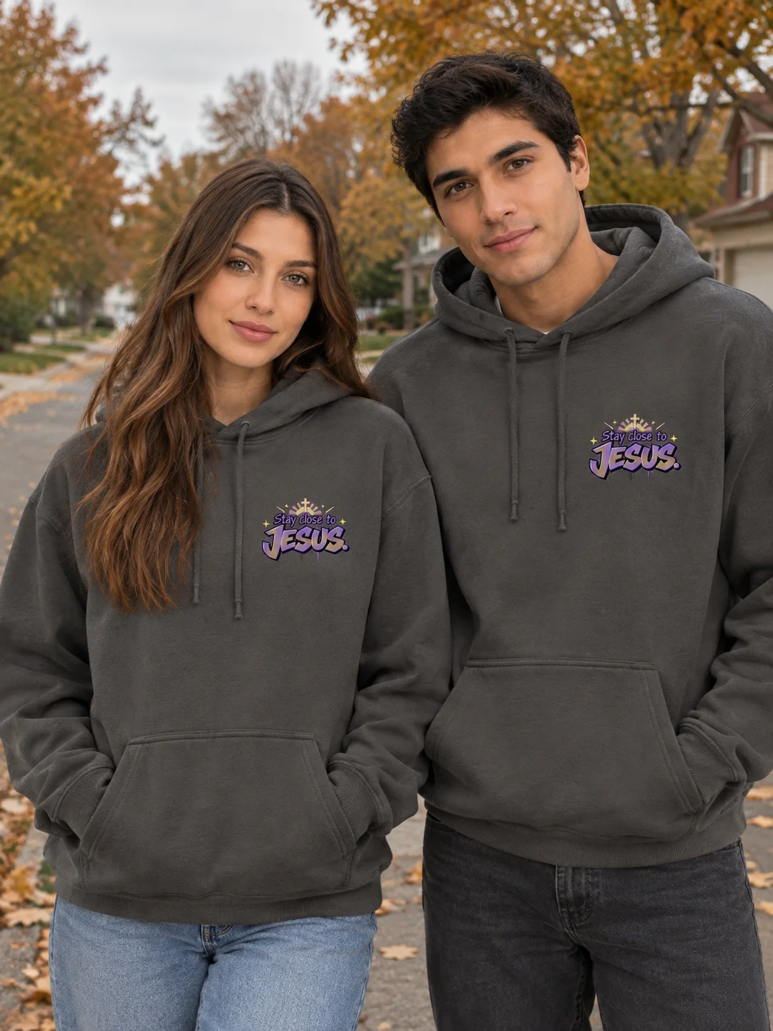 Stay Close to Jesus Graffiti Unisex Hoodie product image (3)