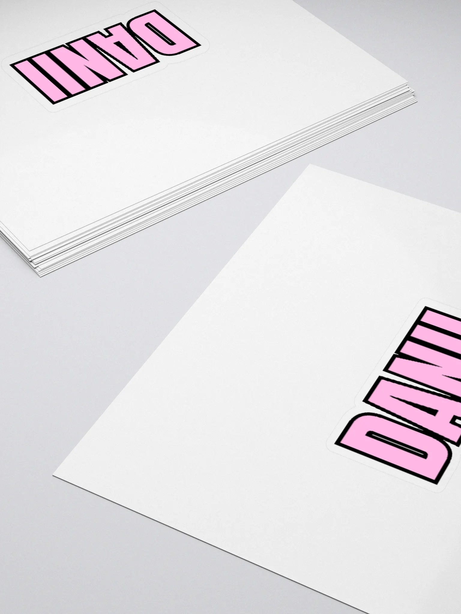 DANII PINK BLACK STICKER product image (16)