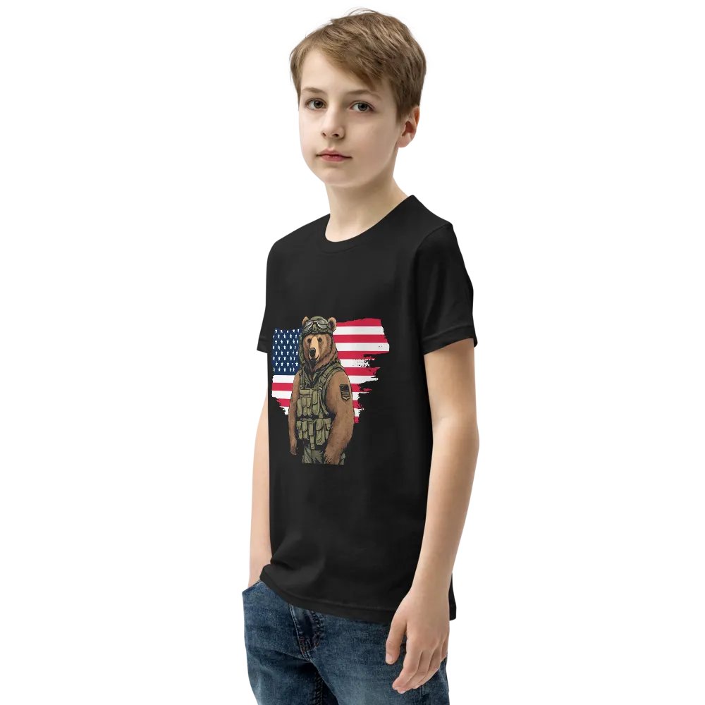 Patriotic Bear Youth T-Shirt product image (3)