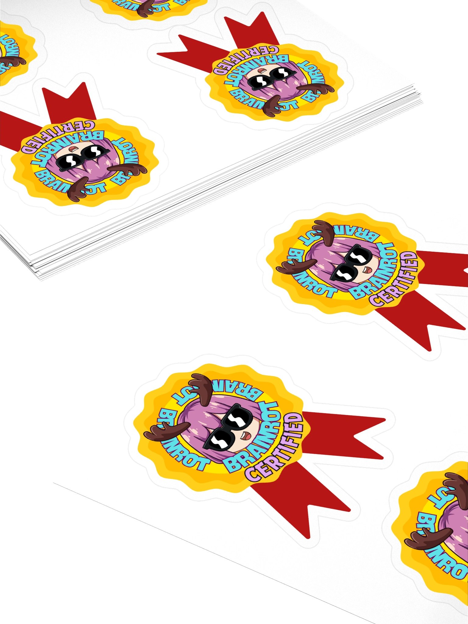 Brainrot Certified Stickers (Multiple, Small) product image (4)