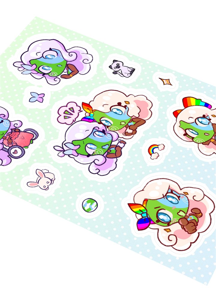 Earth and Terra Sticker Sheet product image (2)