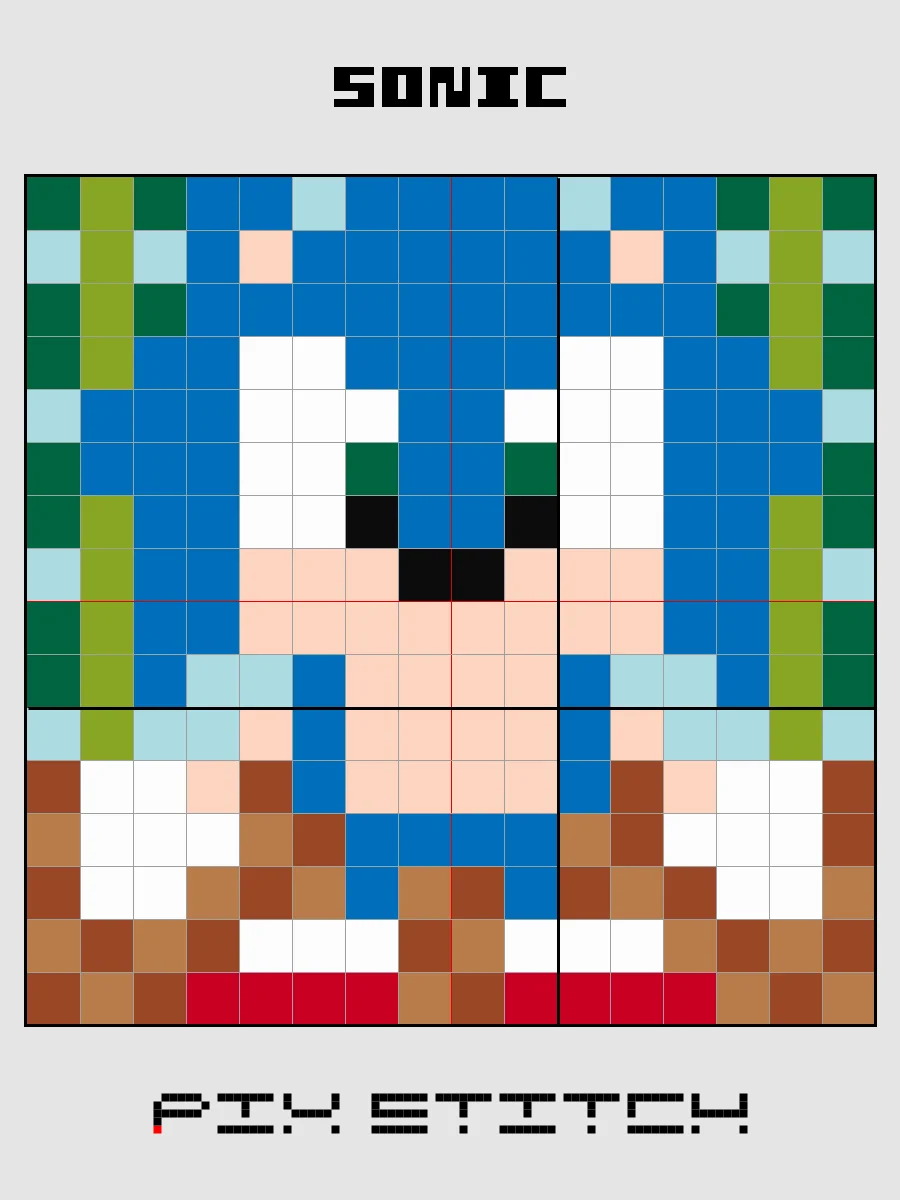 Sonic Pixel Art product image (2)