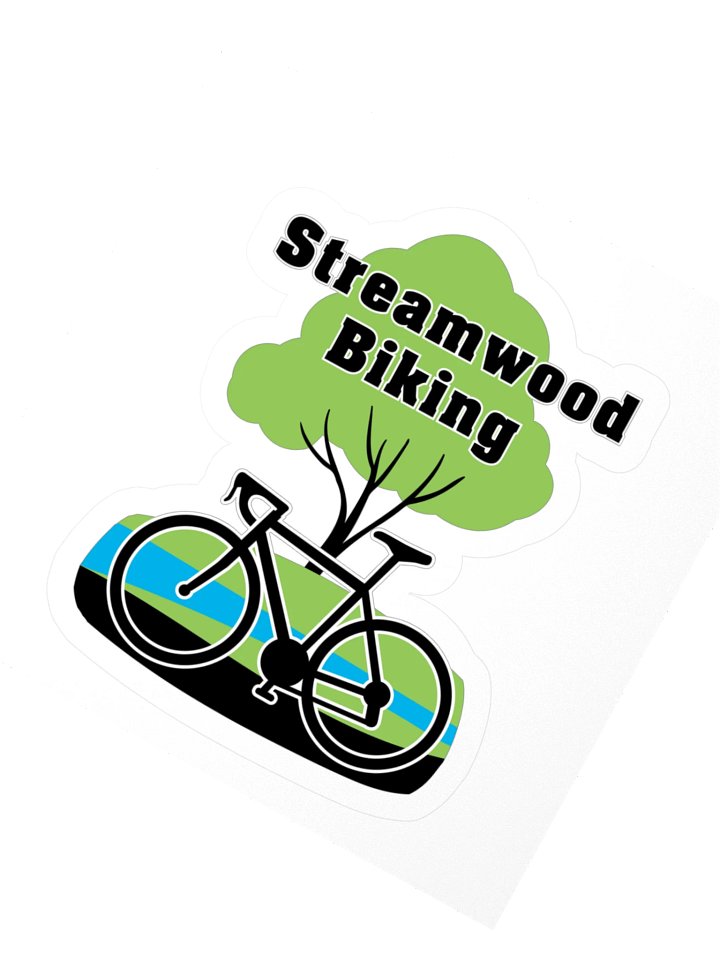 Streamwood Biking Kiss Cut Stickers product image (2)