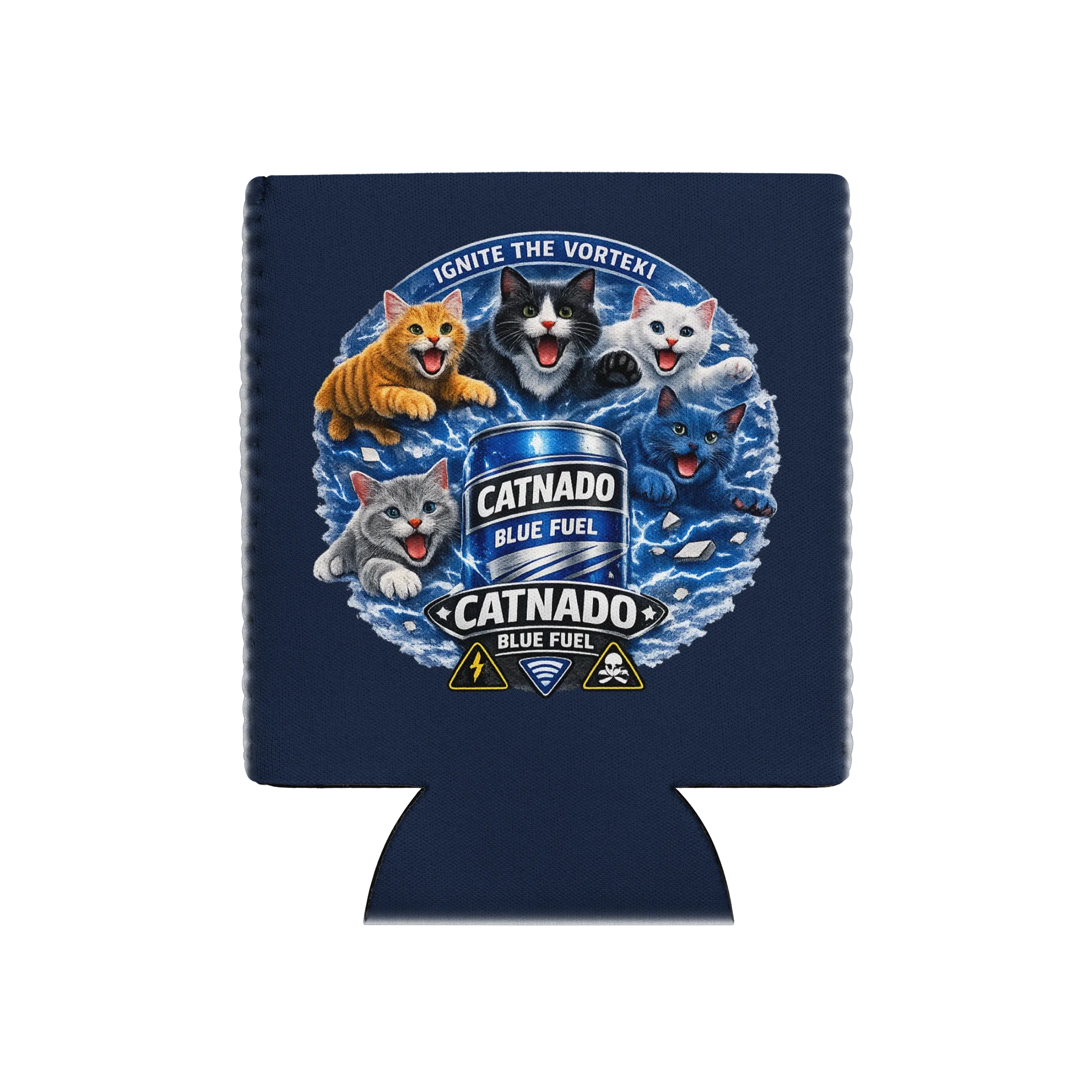 Catnado Blue fuel Can coozie product image (10)