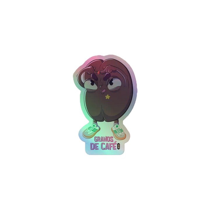 Granos de Café - Sticker (Holographic Kiss Cut) product image (1)