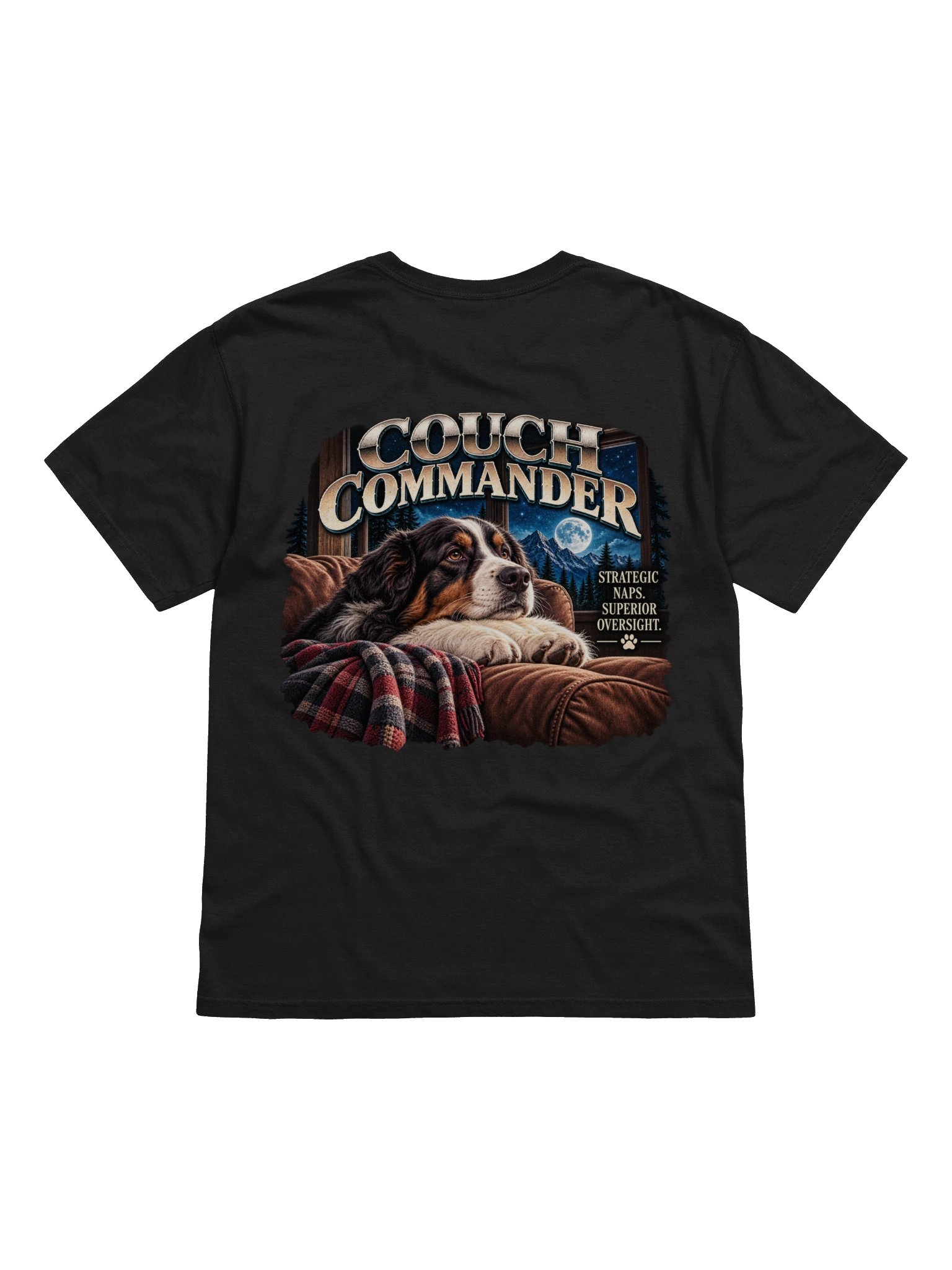 Couch Commander Dog T-Shirt – Funny Dog Dad & Dog Lover Tee product image (10)