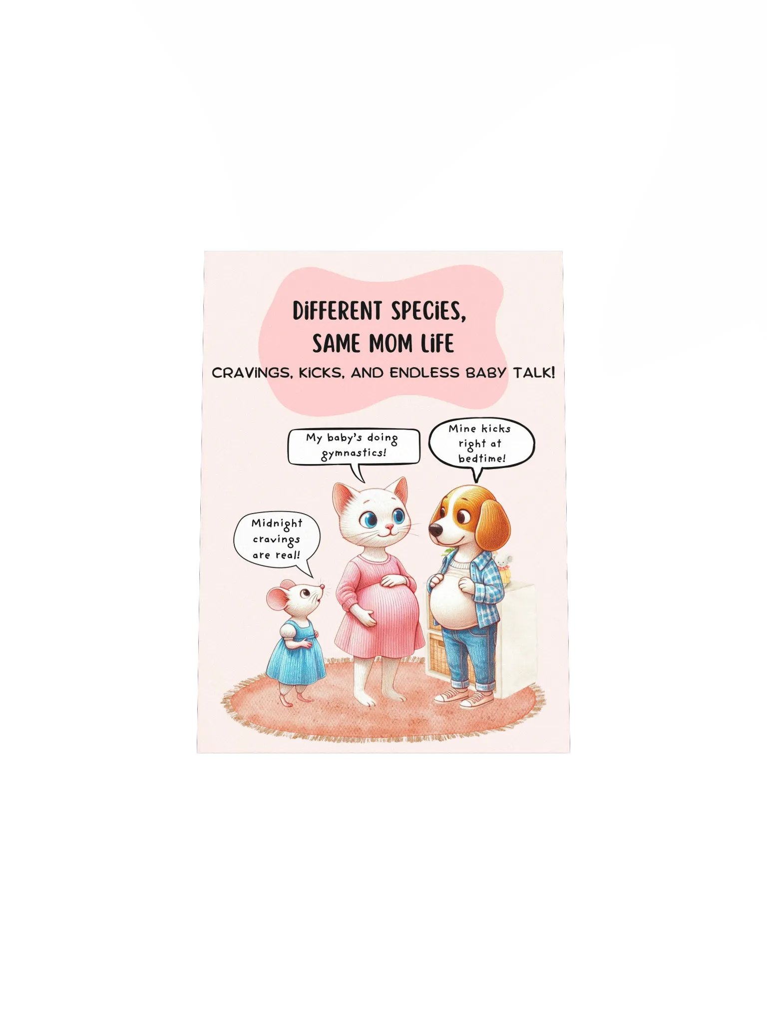 Pregnancy Chit Chat Vibrant Matte Poster Print product image (4)
