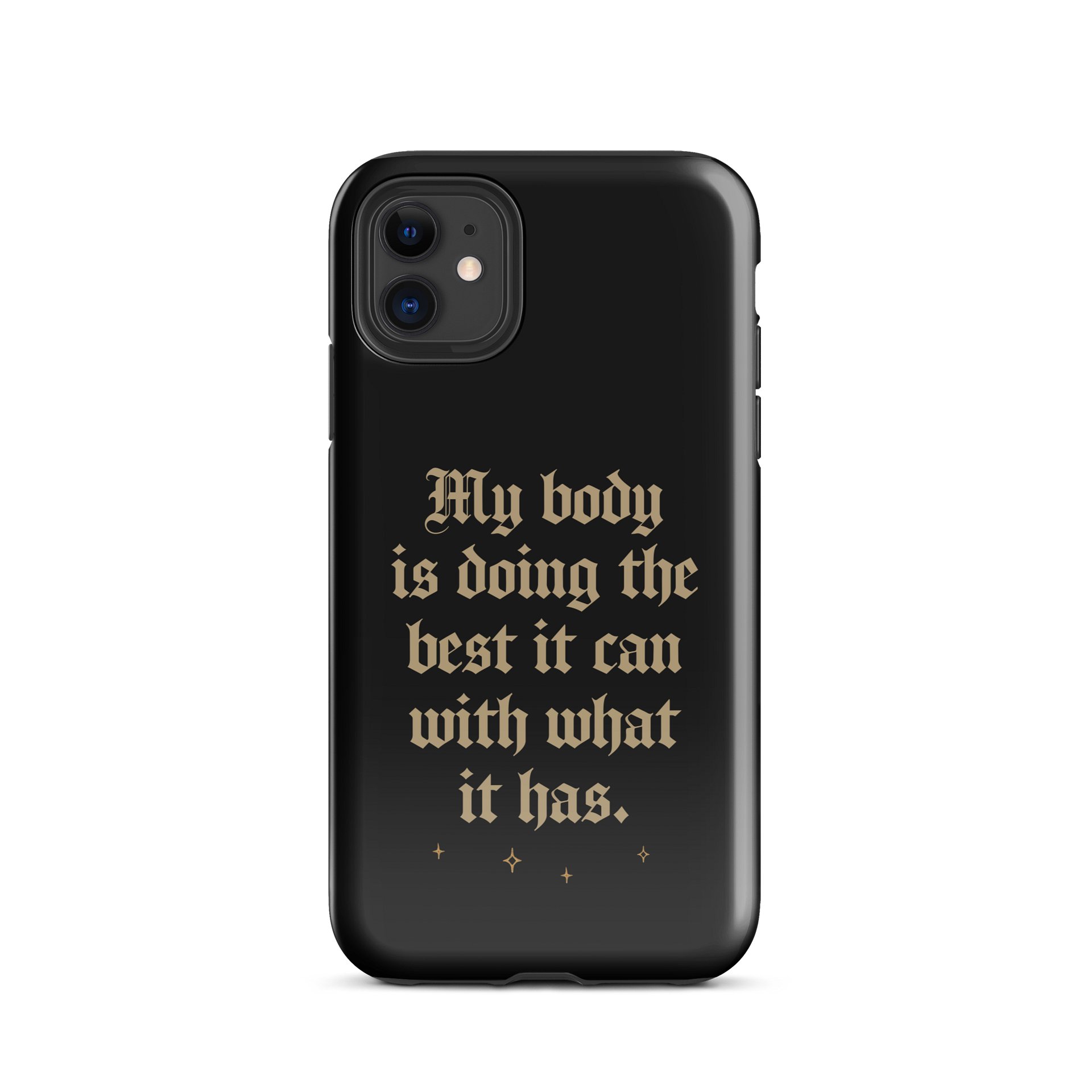 My Body Is Doing The Best It Can Phone Case | Gothic Chronic Illness Case product image (2)