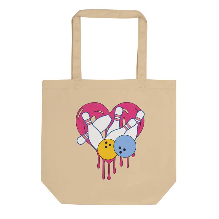 Heart Bowling Eco Tote product image (1)