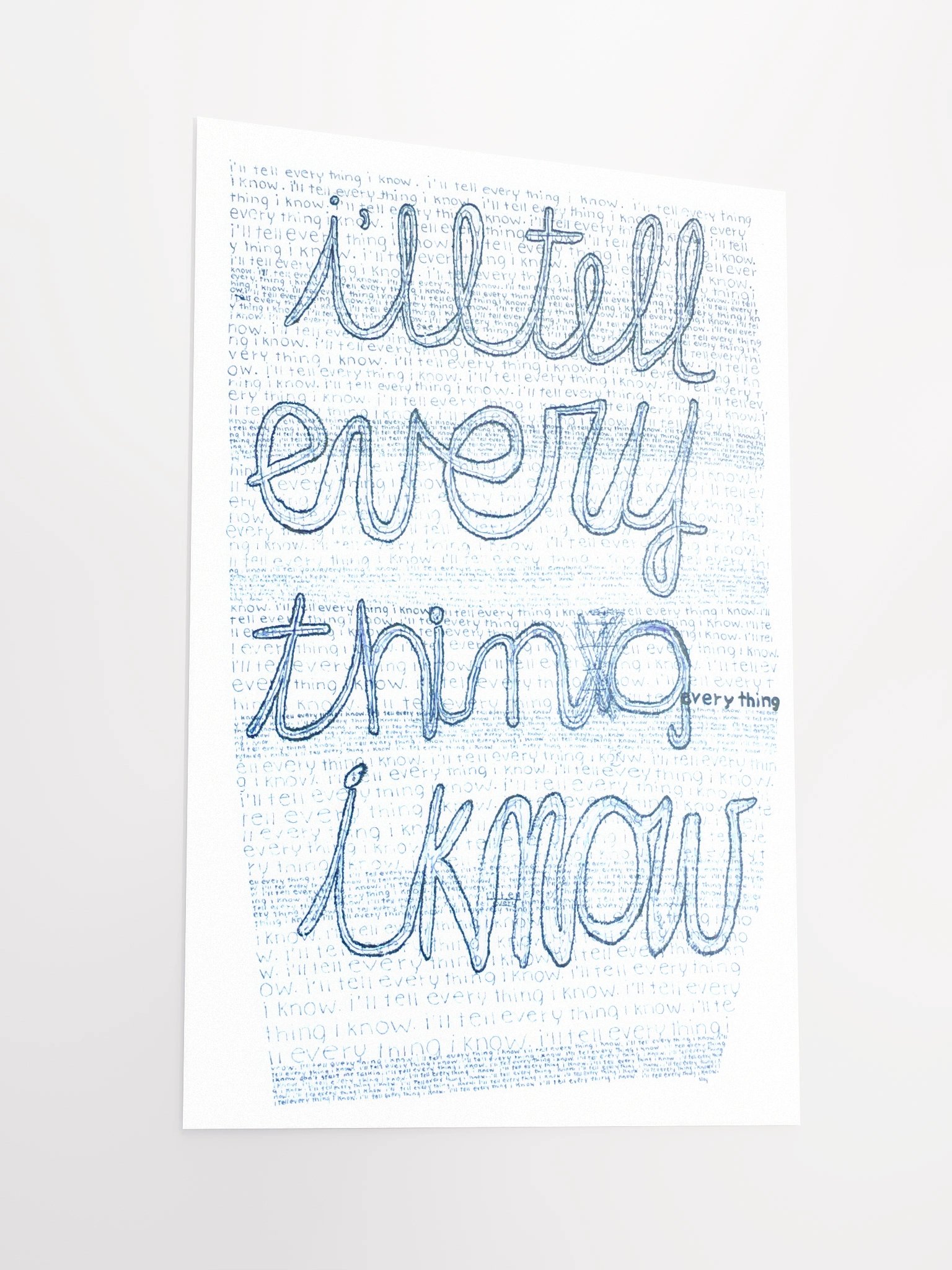 I'll Tell Everything Poster product image (5)