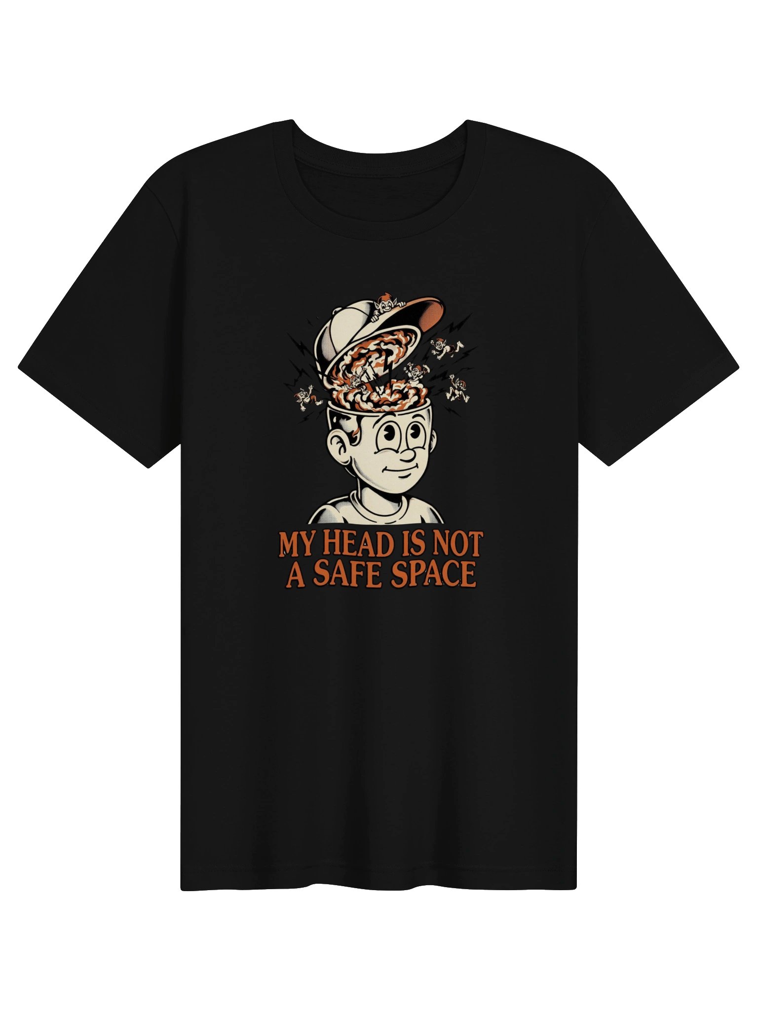 My Head Is Not A Safe Space — Cartoon Tee product image (1)