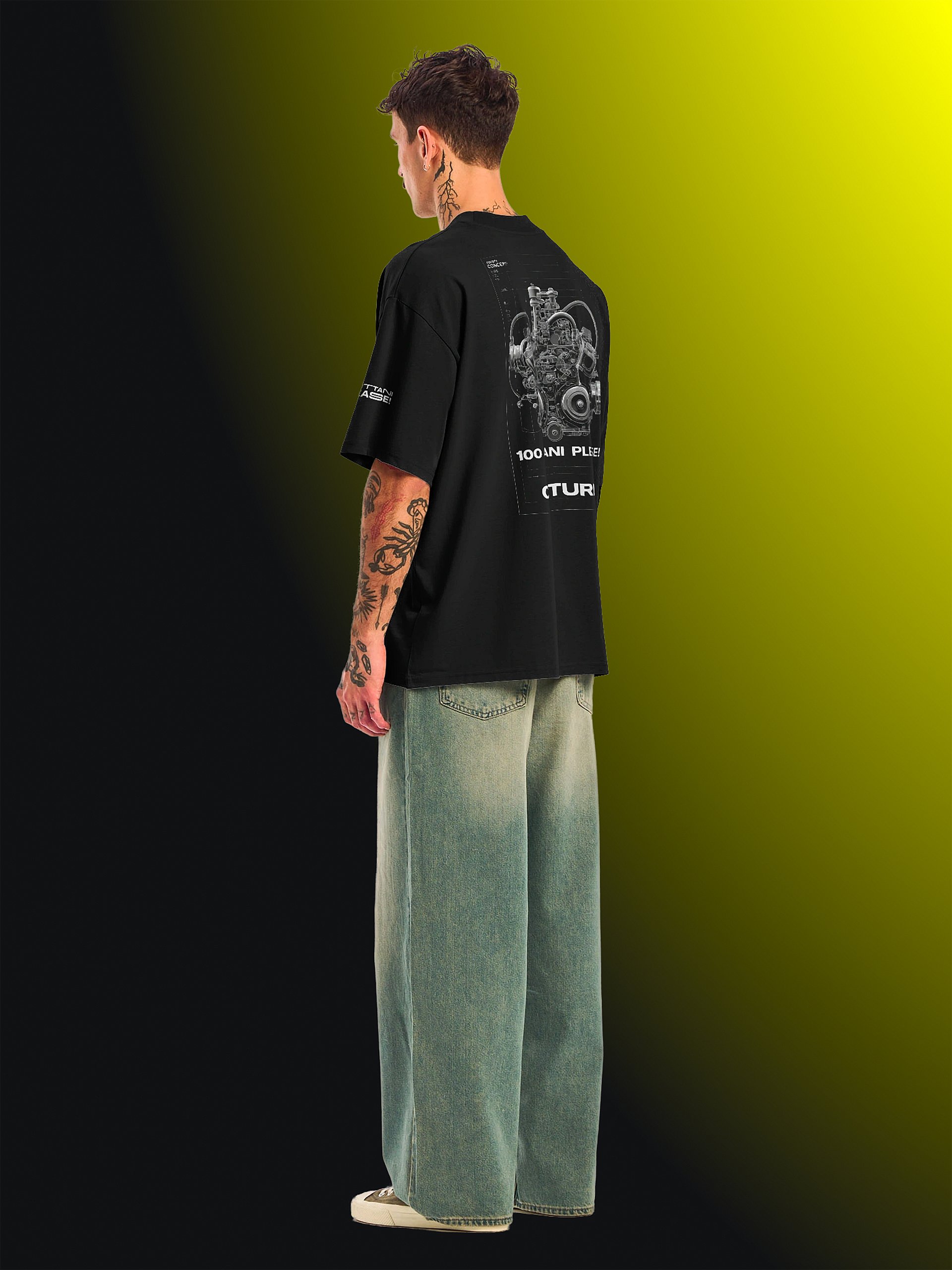 100 Ottani Please!™ Oversized Unisex Racing Streetwear Graphic T-Shirt | Burnout Edition product image (6)