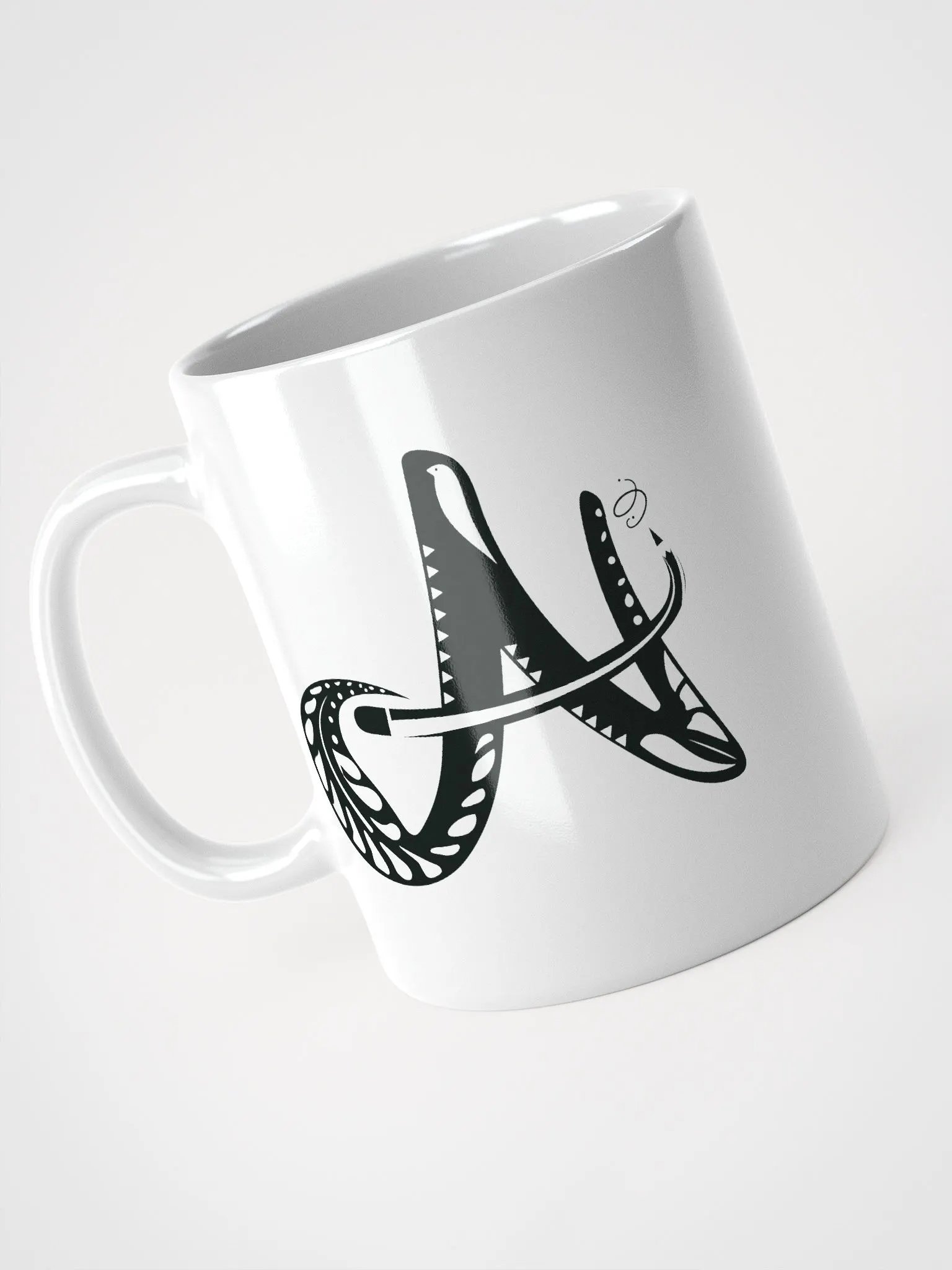 Nurture Aspire THRIVE in Black and White Mug product image (4)