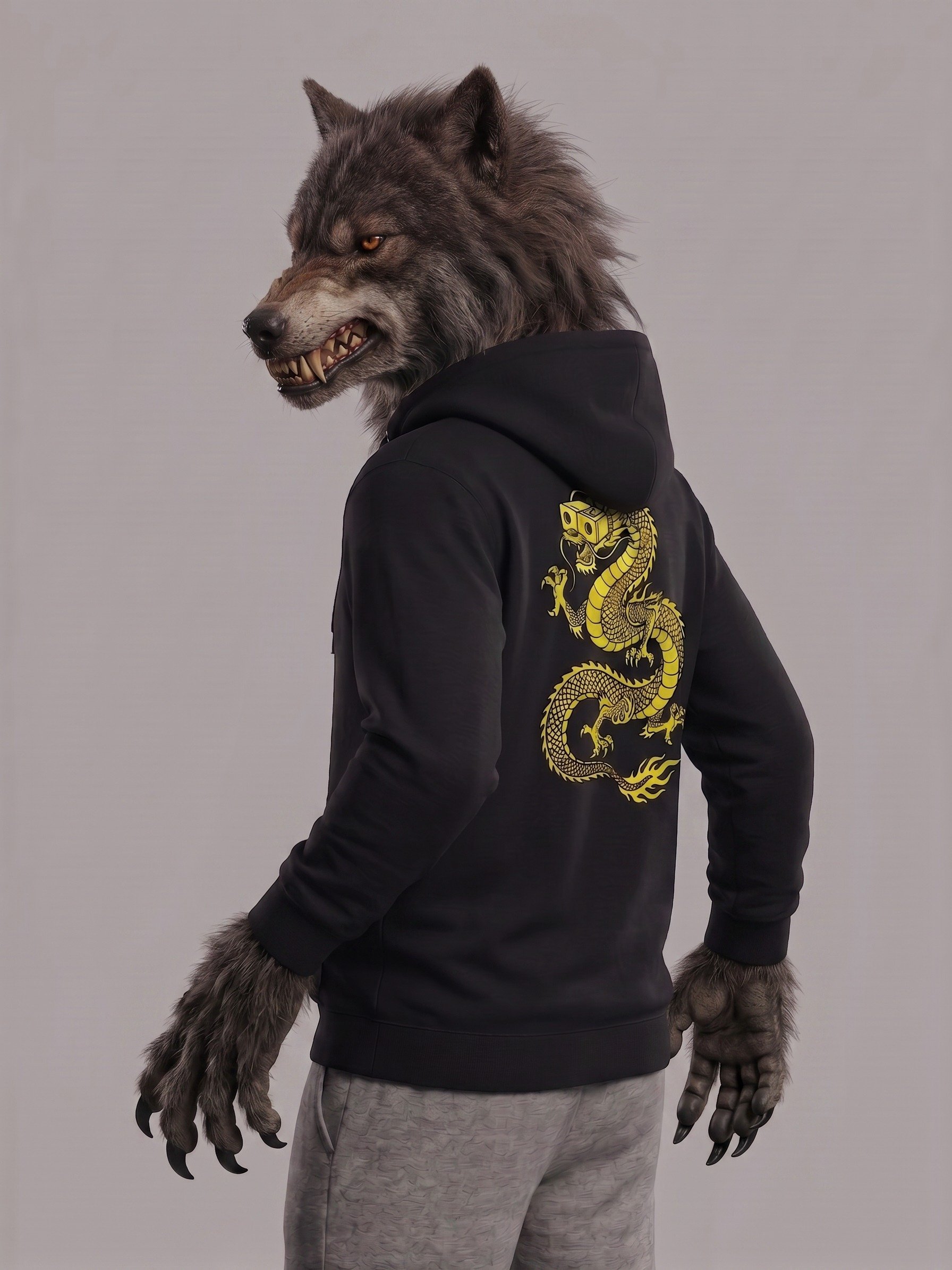 VR Chinese Dragon Zip Up Hoodie product image (2)
