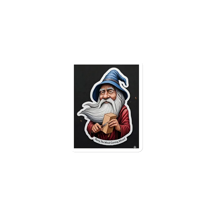 Perry The Wood Carving Wizard Die-Cut Magnet product image (1)