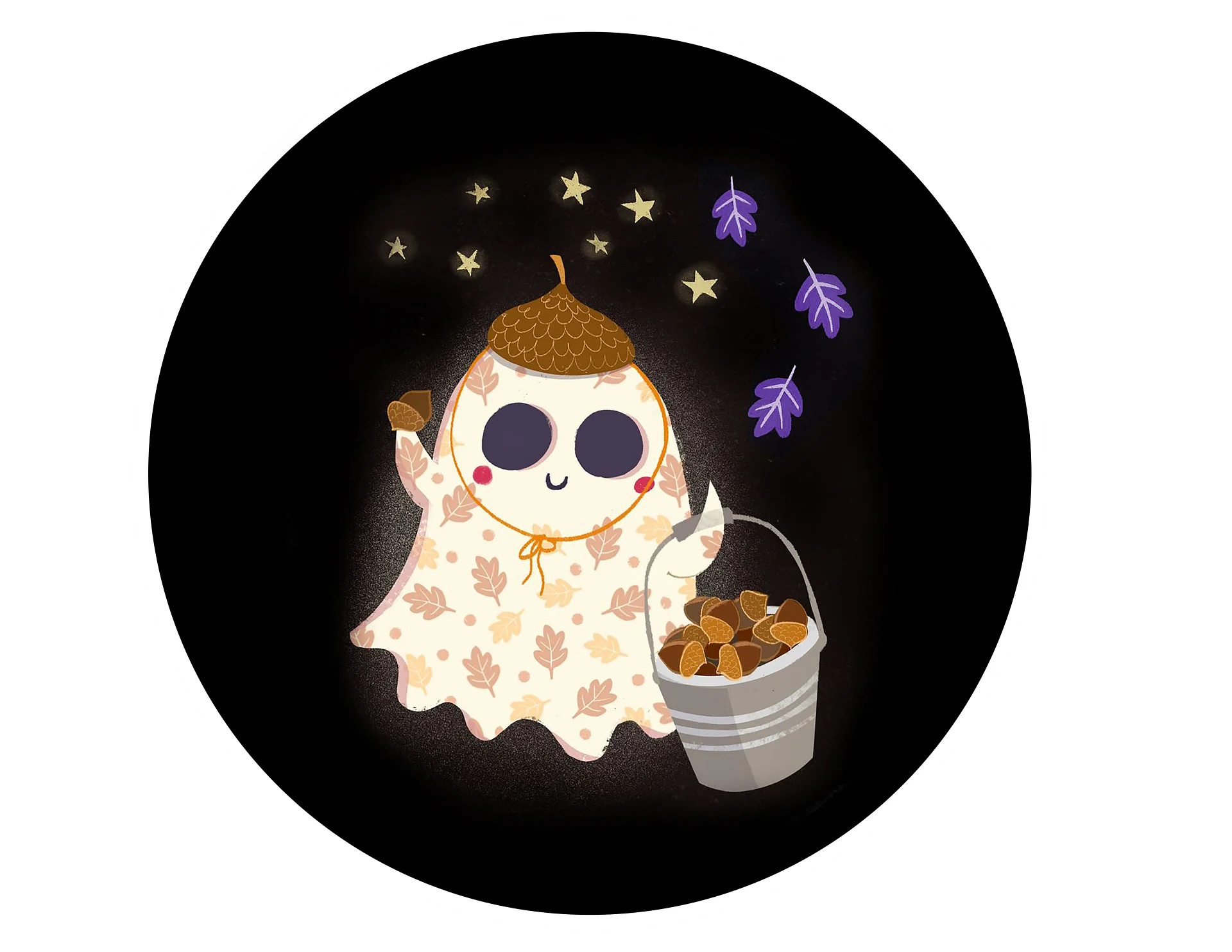 Little Ghost Fall Harvest Haunt - Greeting Card product image (3)