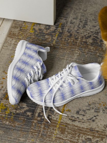 Electric Blue Diamond Flux Diamond Blue Gradient Women's Athletic Shoes product image (2)