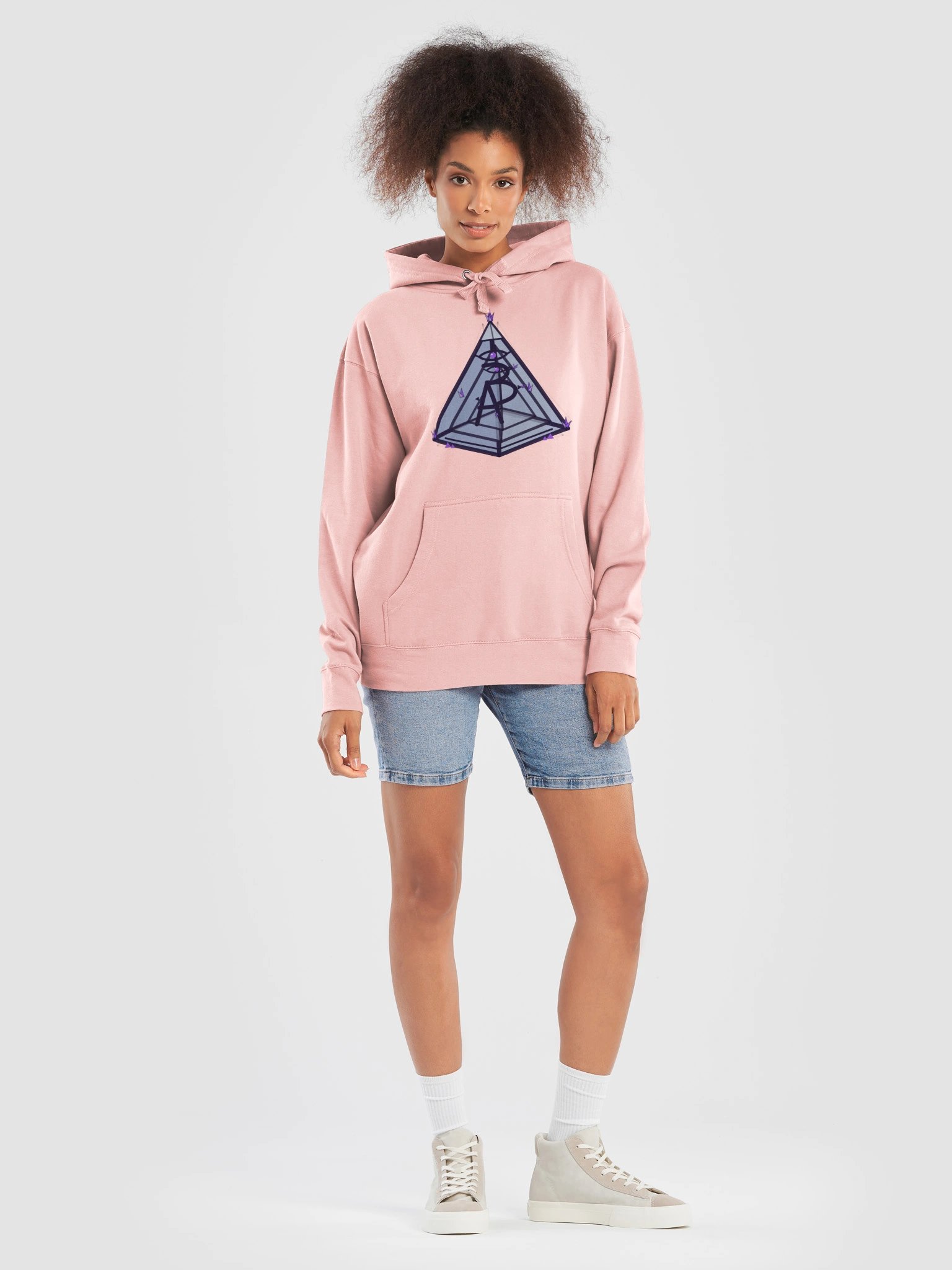 AP-3 7D Pyramid Hoodie — Pink product image (7)