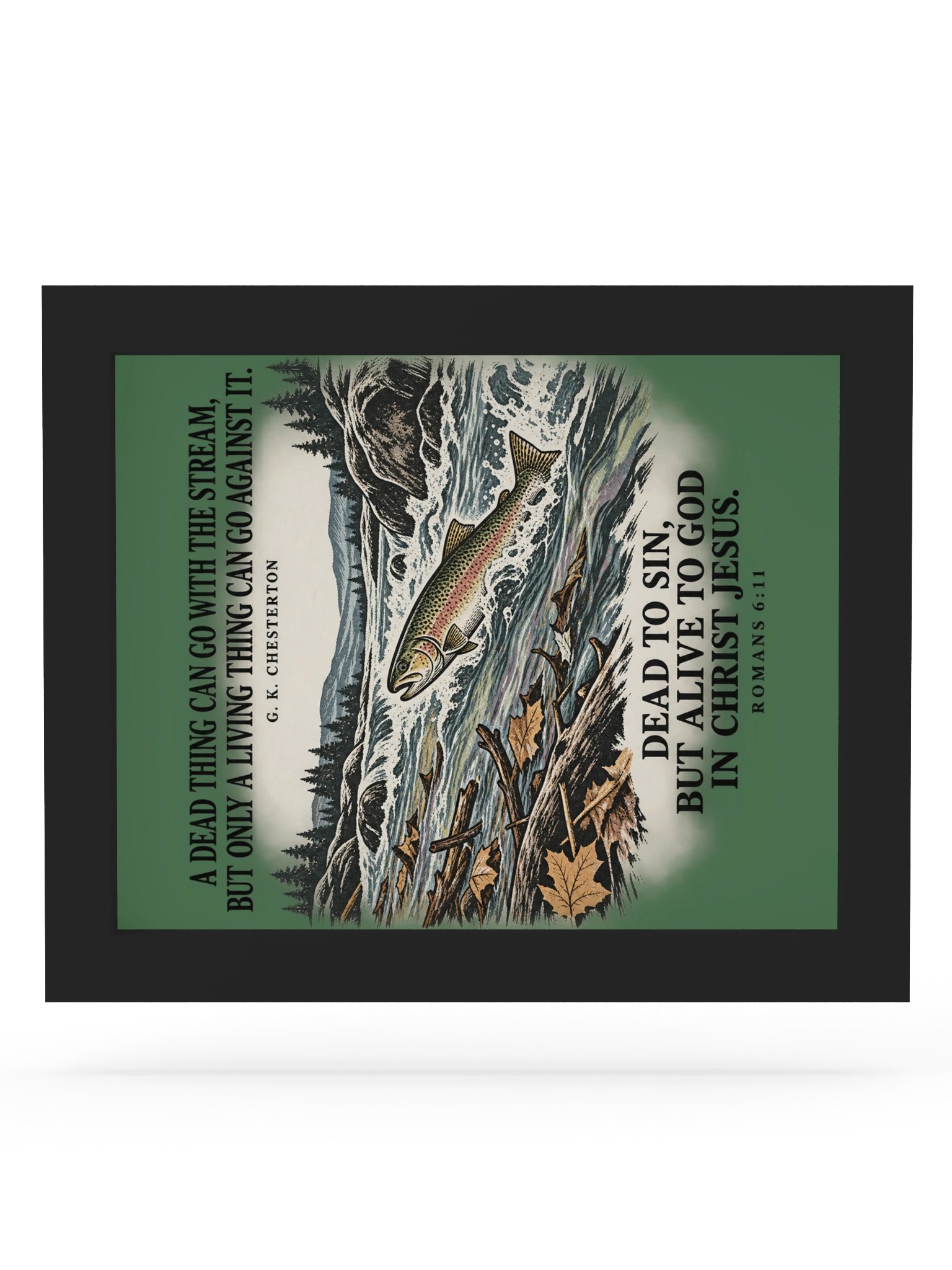 Swimming Upstream Framed Wall Art product image (6)