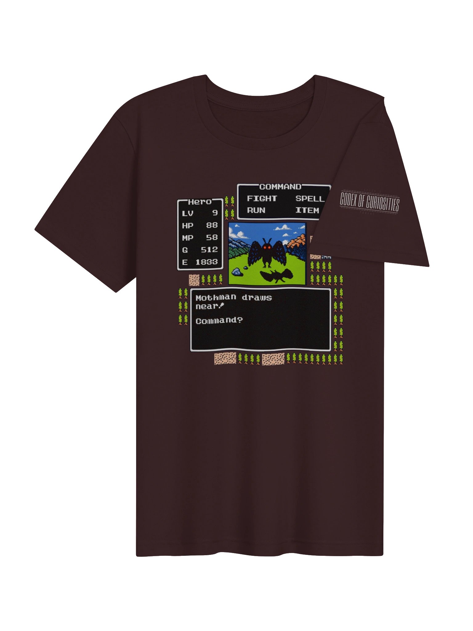 Mothman Draws Near Retro RPG Tee product image (34)