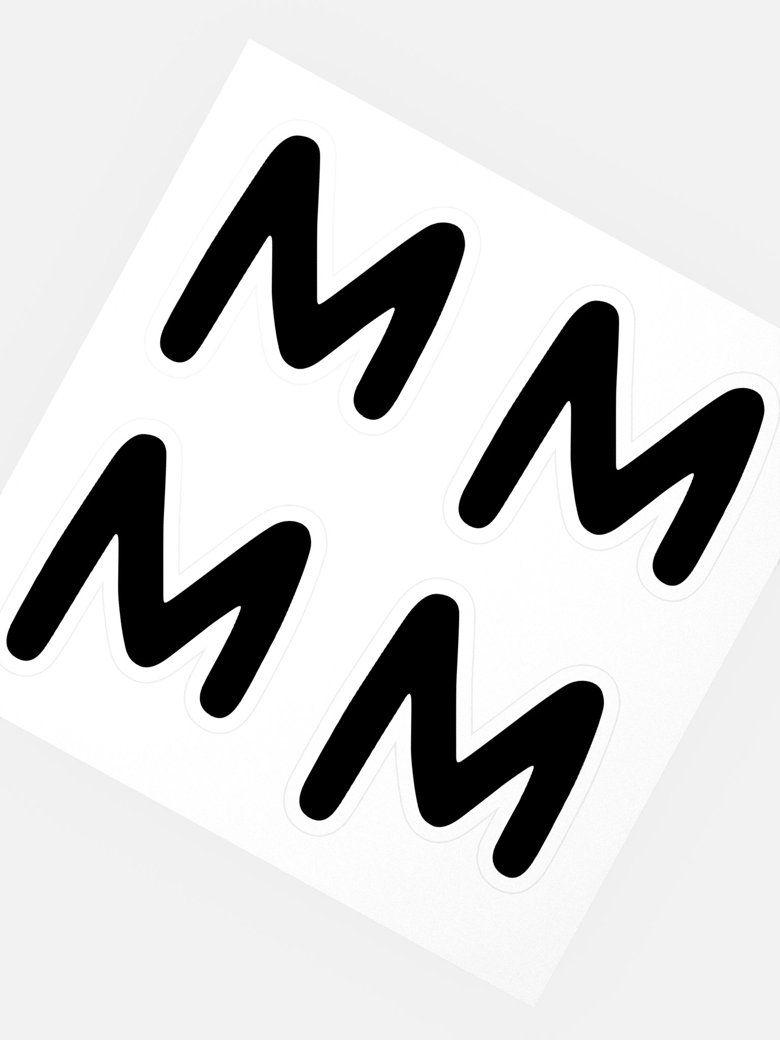 MUYE LOGO STICKERS - BLACK product image (4)