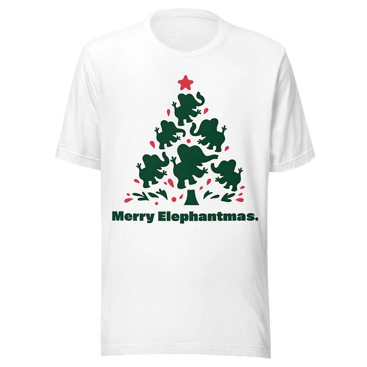Merry Elephantmas Tree T-Shirt product image (2)