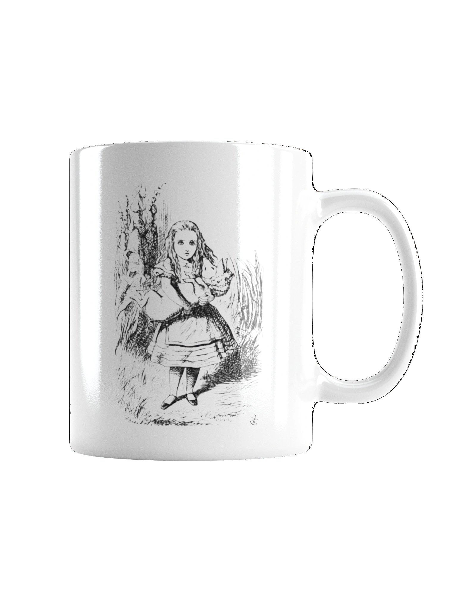 Pig & Pepper, Glossy White Mug, Alice's Adventures in Wonderland, Chapter 6 product image (3)