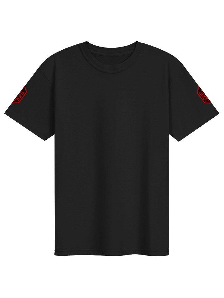 Man Comfort T-shirt With Red Tridents, black product image (1)