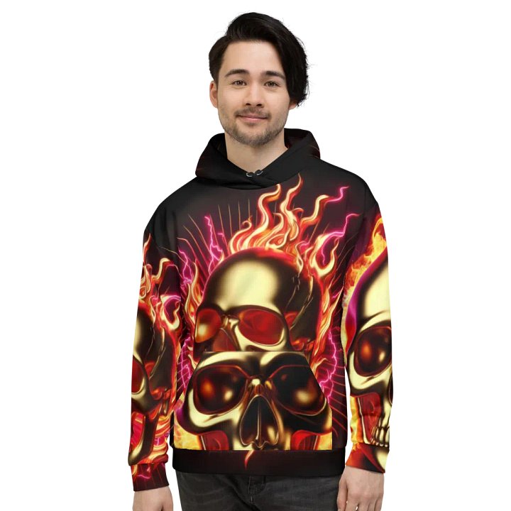 Fiery Golden Clothing - Unisex Skull Hoodie #7 product image (2)
