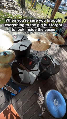 Still better than a house kit
.
#drums #everythingwitheric #ericlovley #drummer #musician