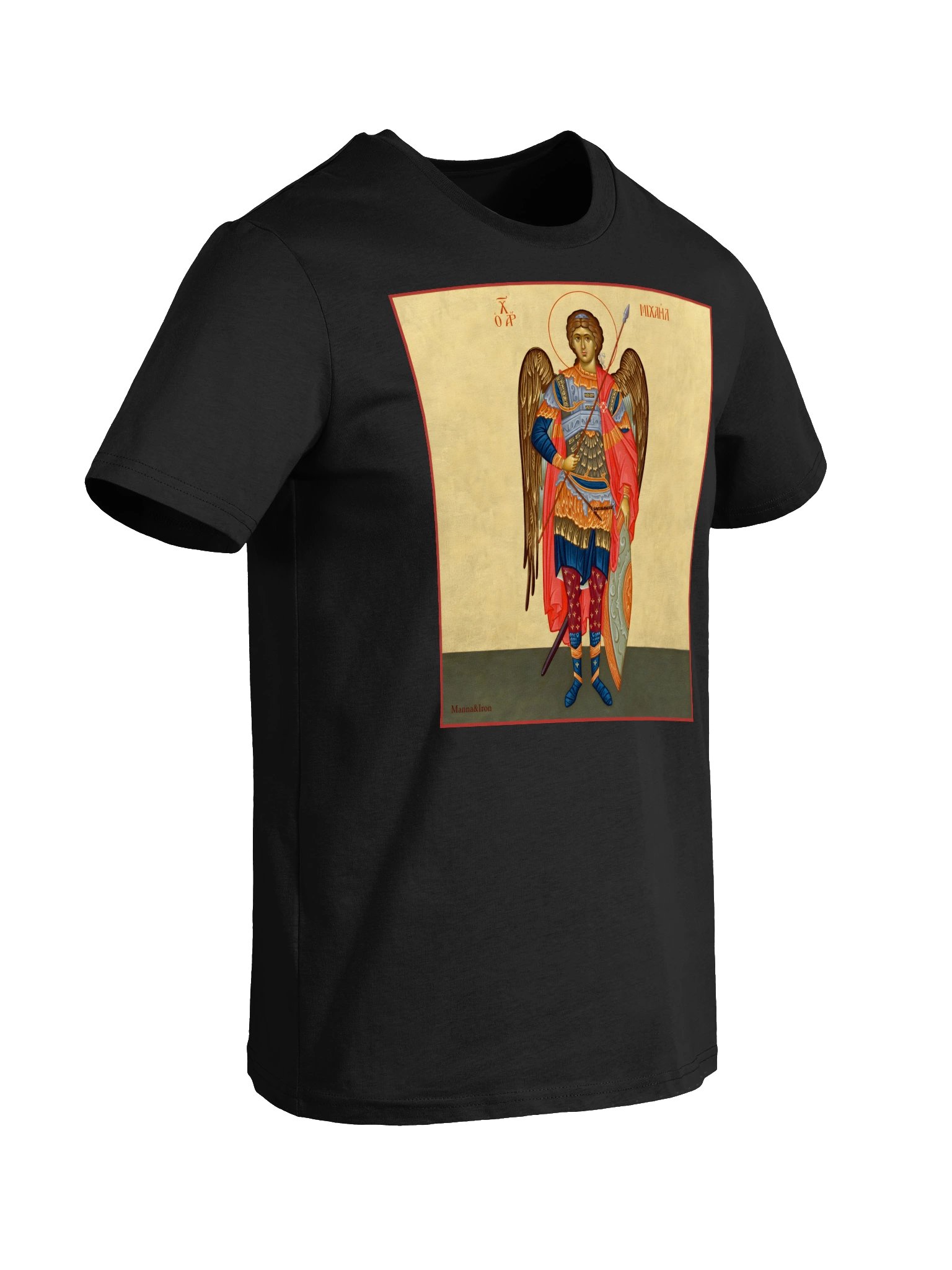Orthodox Michael The Archangel Icon Tee by Manna & Iron *Organic product image (51)