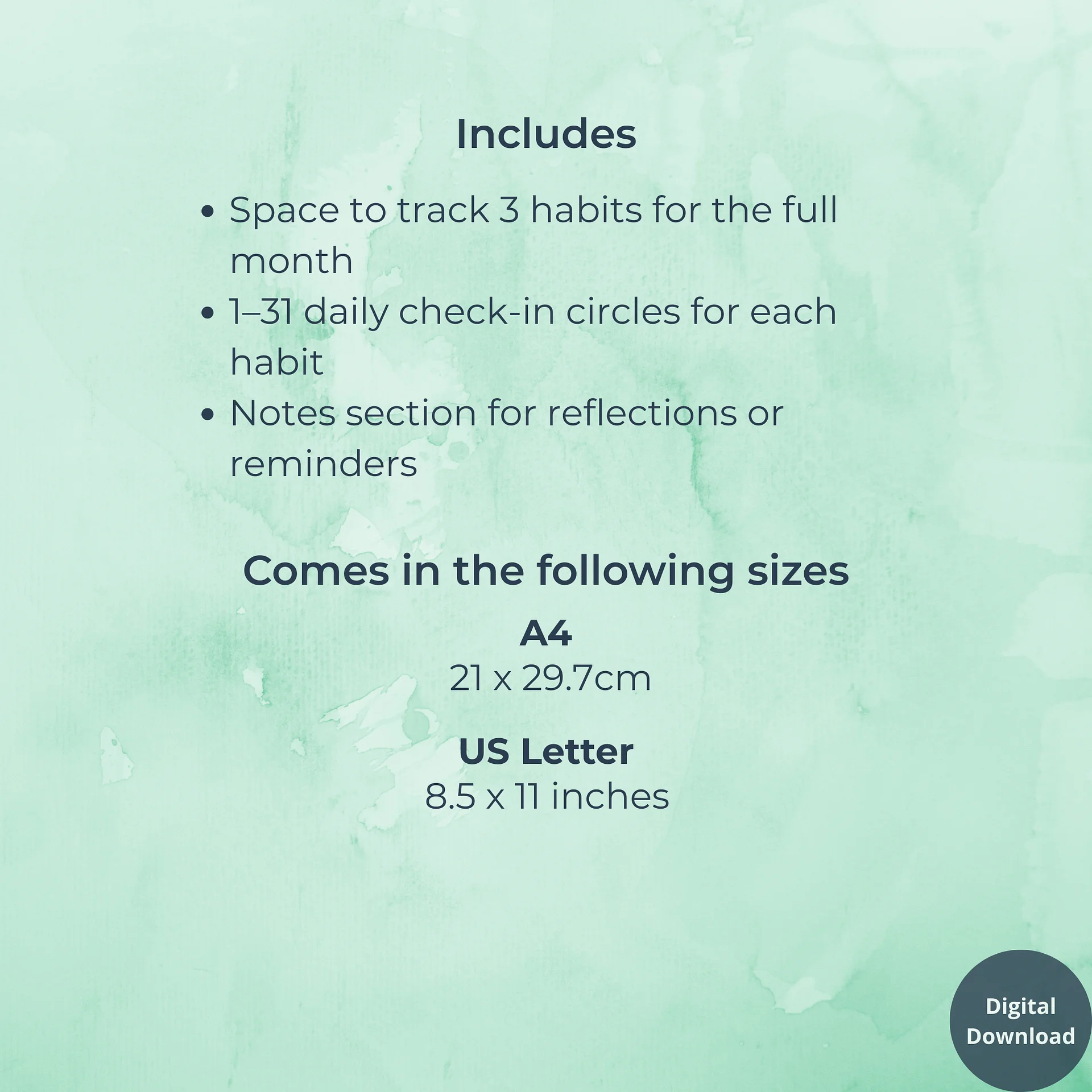 Monthly Habit Tracker product image (5)