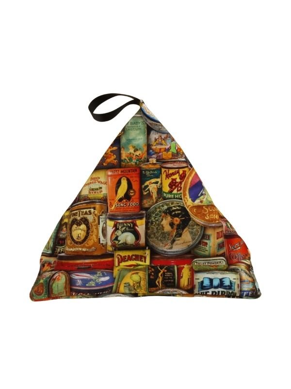 Vintage Cans Fabric Print product image (1)