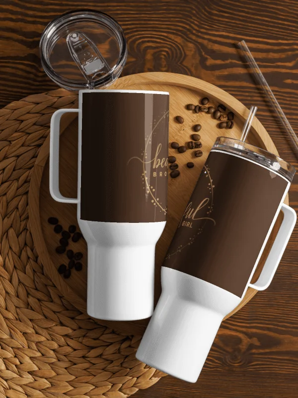 Beautiful Brown Girl Signature Travel Mug product image (2)