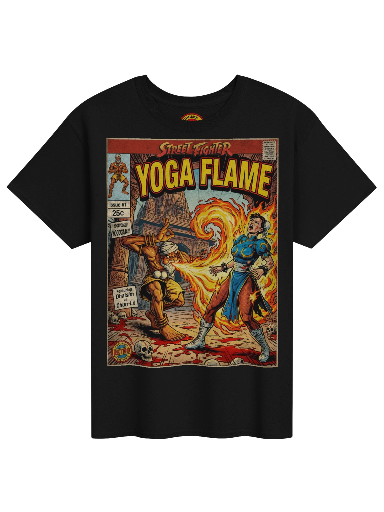 Street Fighter Dhalsim (Yoga Flame) Comic Art T-Shirt product image (1)