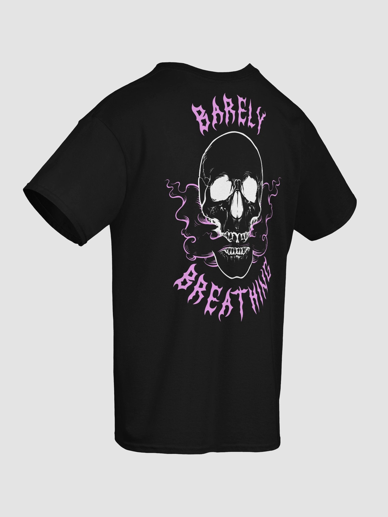Barely Breathing - T-shirt - White / Pink product image (3)
