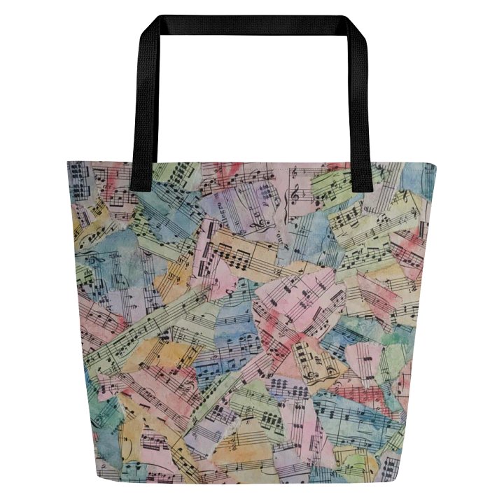Colorful Sheet Music Tote Bag product image (2)