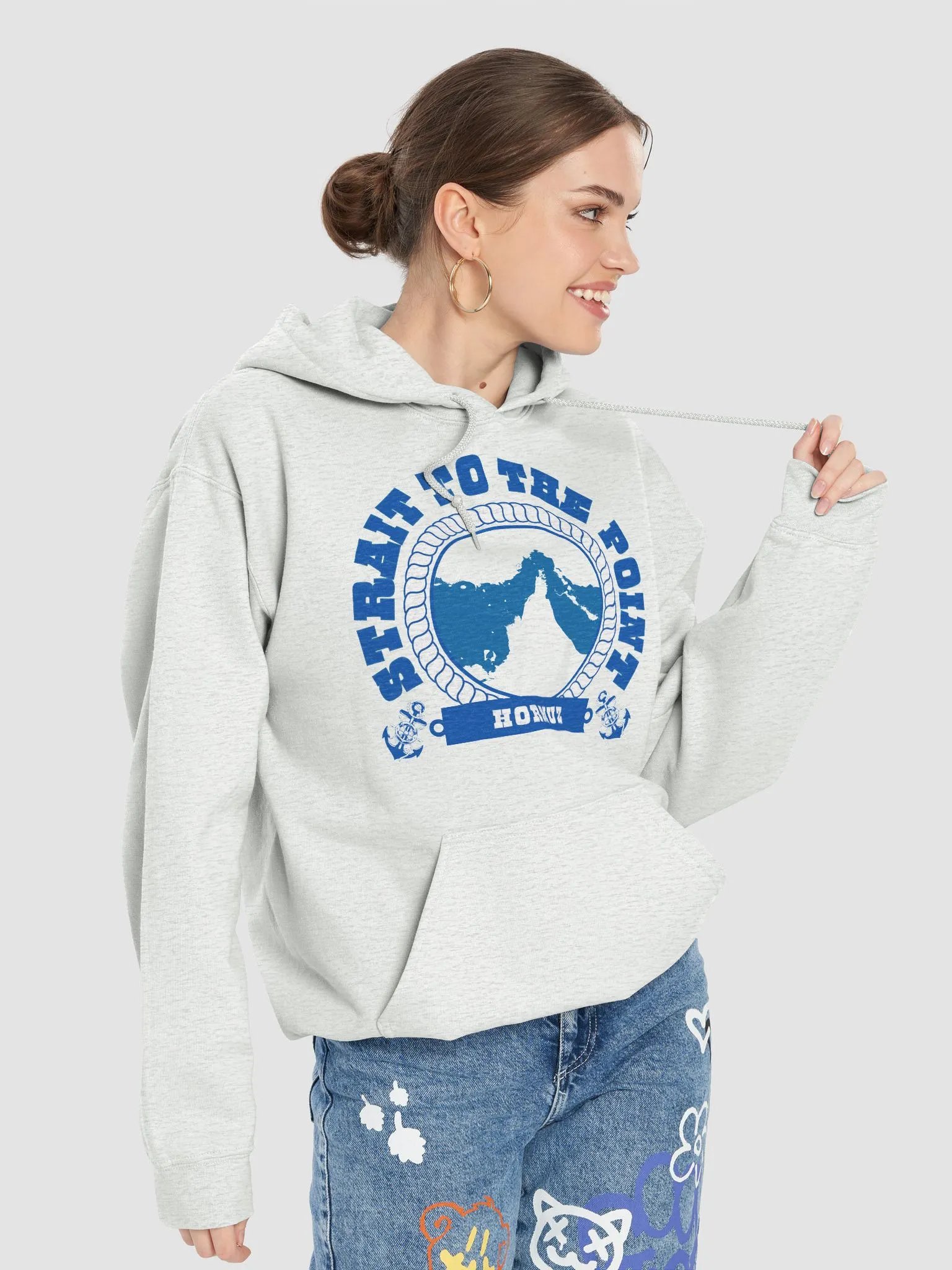 Strait of Hormuz - Strait to the Point Nautical Maritime Hoodie product image (63)
