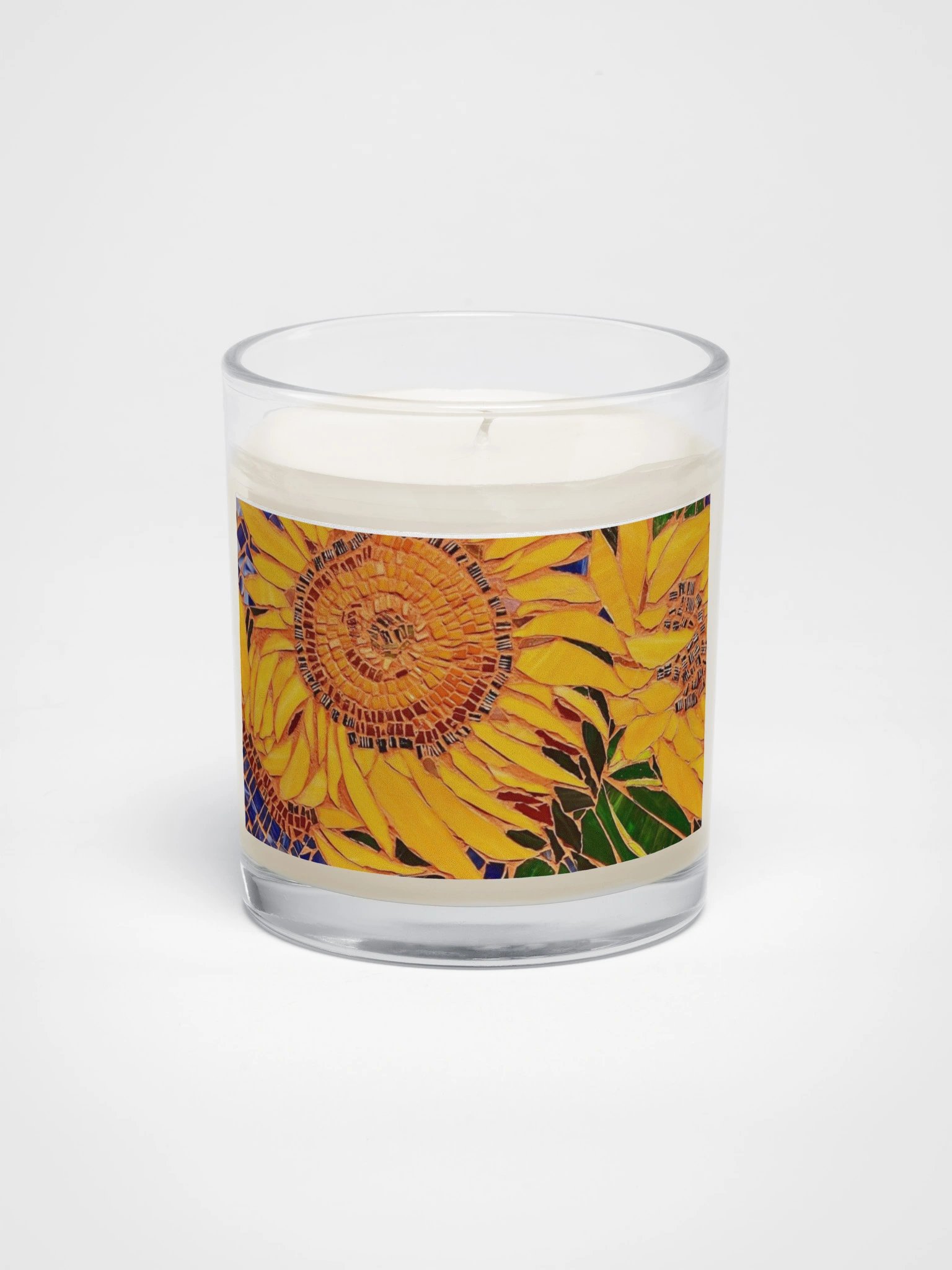 Sunflower Mosaic Wax Candle product image (1)