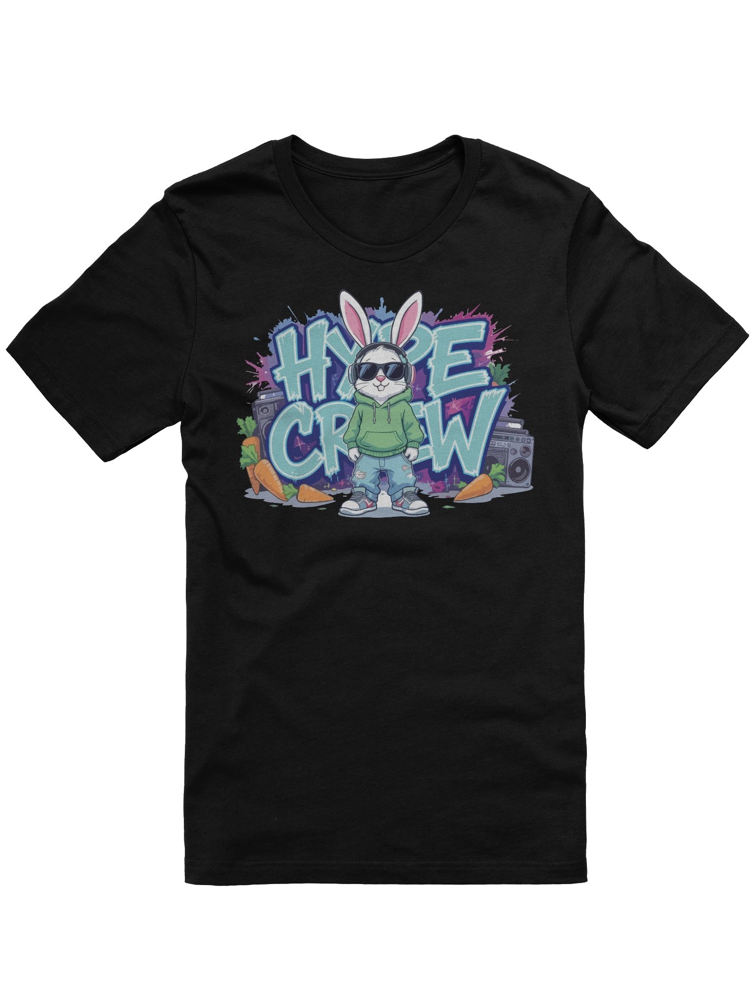 HYPE CREW Rabbit Graphic Tee - Unisex T-Shirt – Premium Printed T-Shirt for Everyday Casual & Streetwear product image (1)