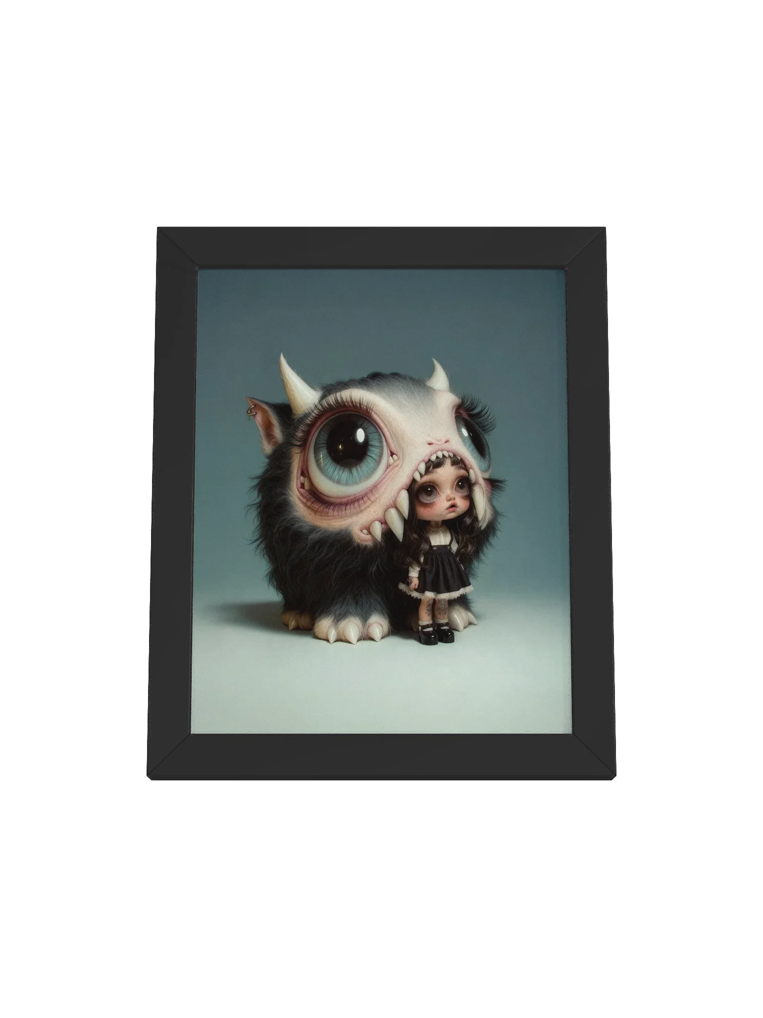 She Stands Where the Teeth Are Framed Print product image (1)