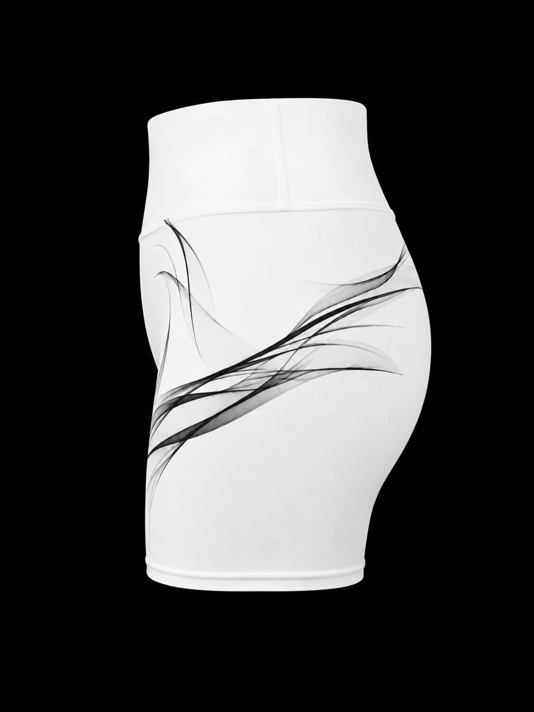 BLAVK VEIL HIGH-WAIST SHORTS product image (3)