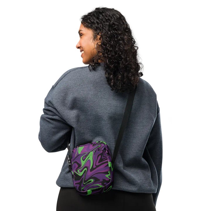 Purple Lime Swirl Utility Crossbody Bag product image (2)