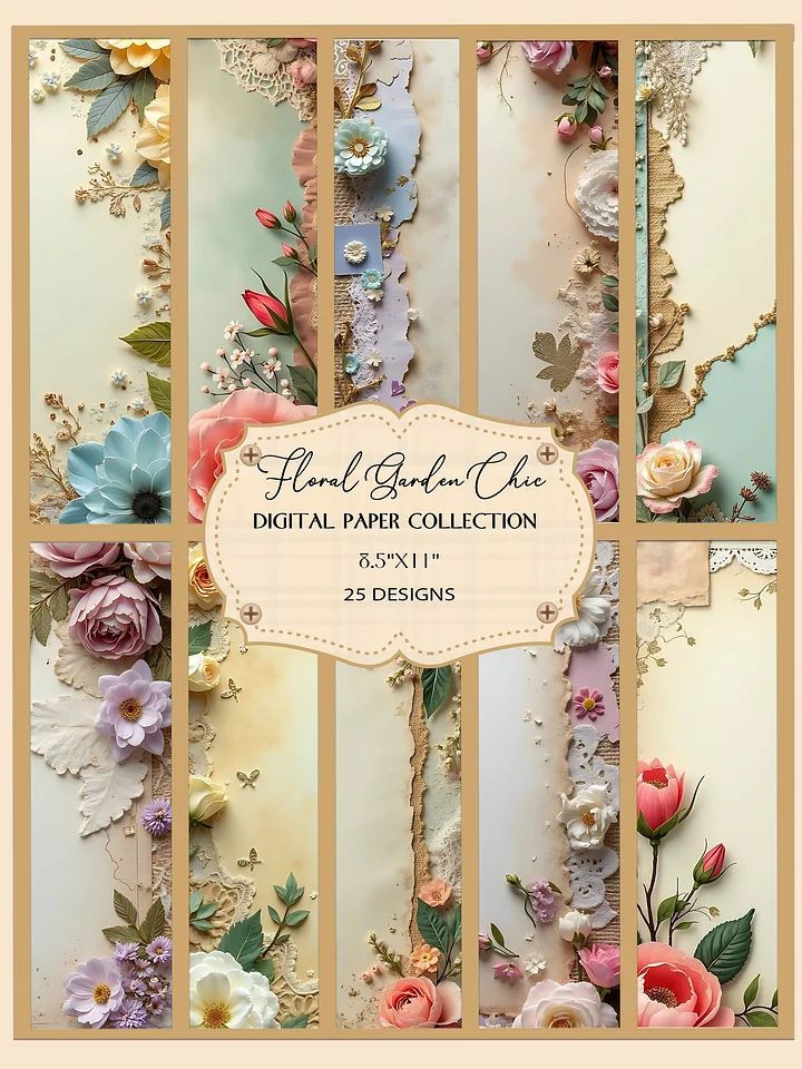 Floral Garden Chic Digital Art Collection product image (1)